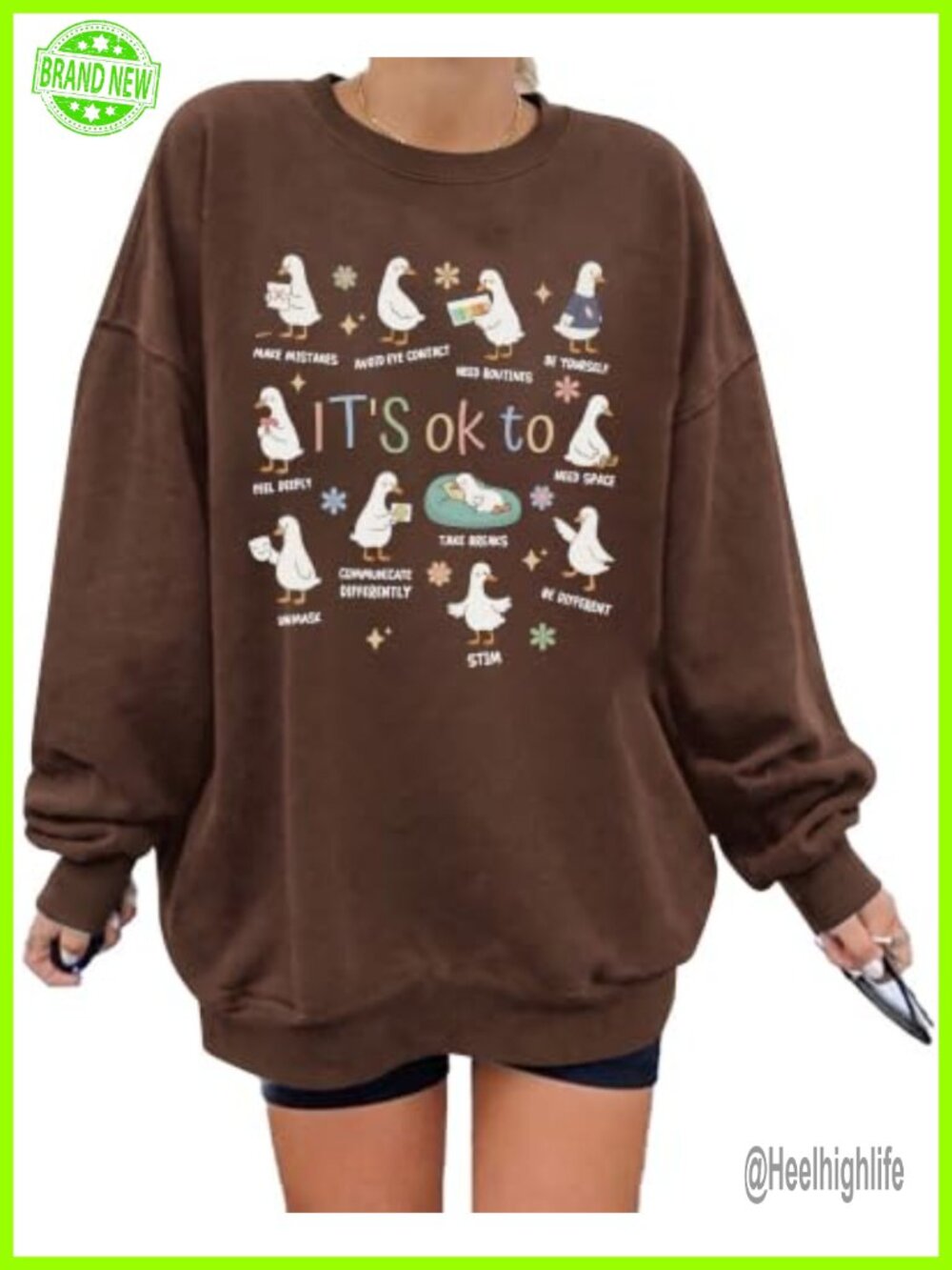 Teacher Sweatshirt Oversized Retro Crewneck Embroidery Teacher Life Pullover